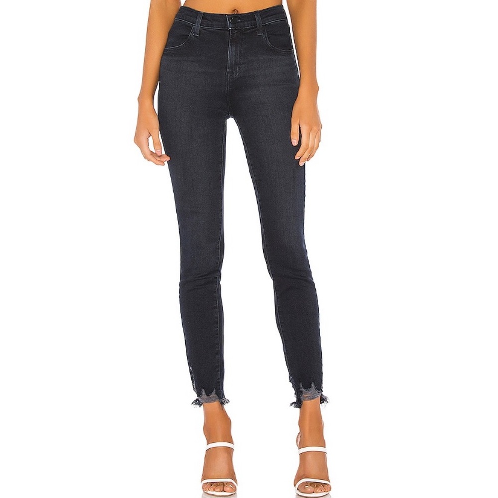 J Brand Alana High Rise Crop Skinny in Abstract